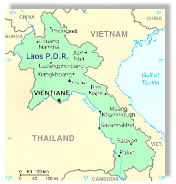 Lao Map