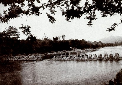 Fishing dam on the Nam Kham, for the Pa Keng. (M.L.P. ca. 1920)