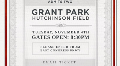 Grant Park - Hutchinson Field, Gates Open: 8:30pm